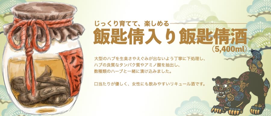 大型ハブ入りハブ酒