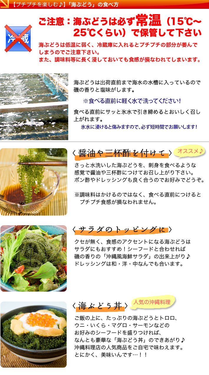 沖縄県産　生海ぶどう100g